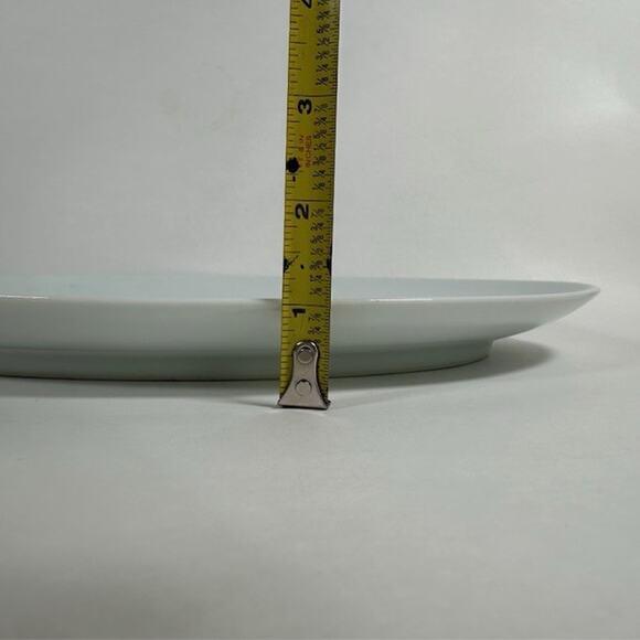 Noritake Edenrose 12.25" Oval Serving Platter Gray/Pink/White Roses VTG - Picture 10 of 12